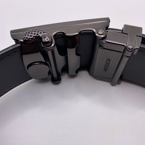 Leather Belt Cut To Pant Size Men’s Customized Belt Up Cuts Up to Size 40 - Picture 3 of 10